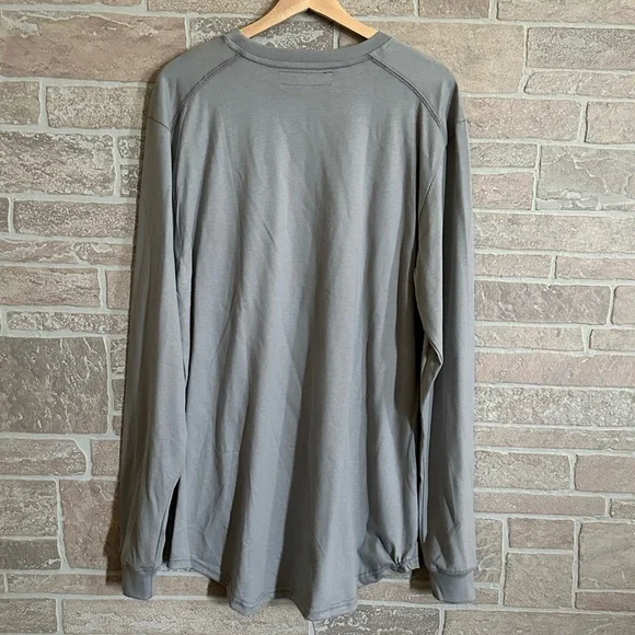 HAWX Men’s FR Pocket Long Sleeve Work T-Shirt - Picture 4 of 6